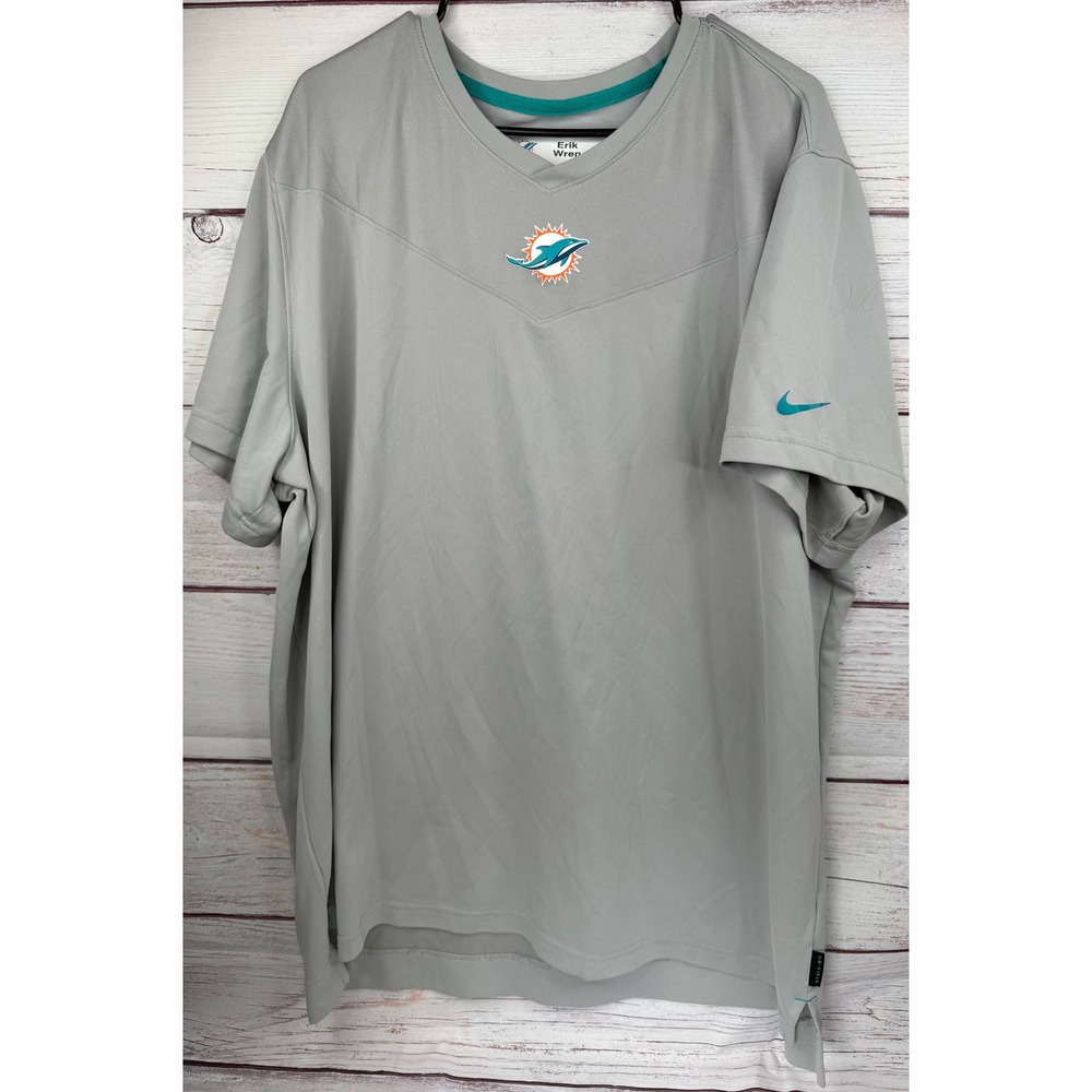 Nike Miami Dolphins NFL On-Field Player Issued Erik Wren Shirt Gray 3XL